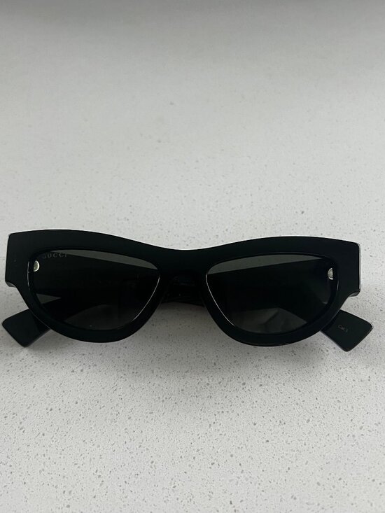 GUCCI GG1834SBLACK Acetate Cat-Eye GOLD LOGO Sunglasses main image 9
